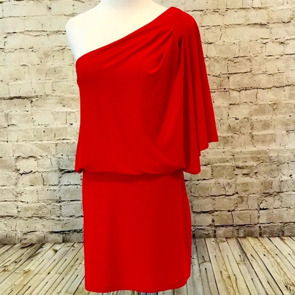Jessica Simpson one shoulder dress.
